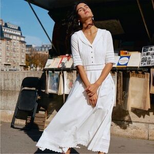 Simple retro Fiona Midi Dress